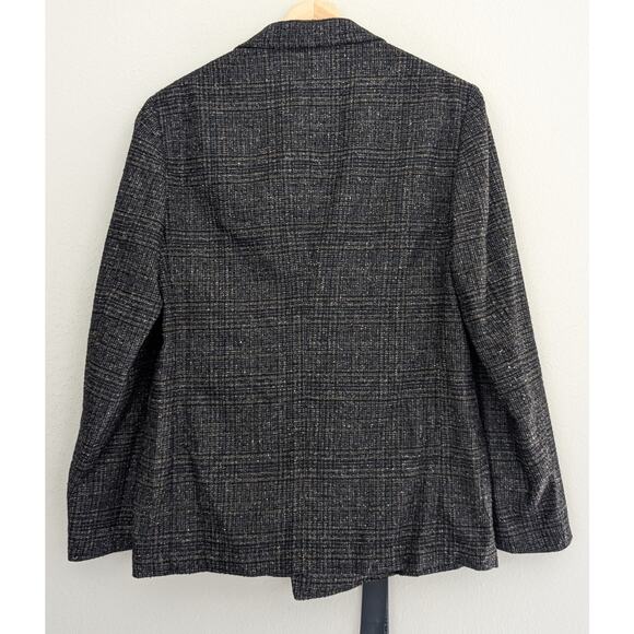 NWT The GIGI Italian Unstructured Wool Blazer Double Breasted IT 48 US 38 Gray - Picture 2 of 9